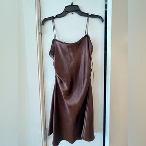 Zara | Dresses | Zara Brown Slip Dress | Poshmark